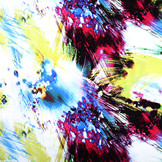 100% Viscose Digitaal Print Arti Lime