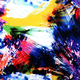 100% Viscose Digital Printed Arti Yellow