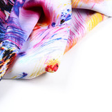 100% Viskose Digital Printed Arti Gelb