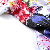 100% Viscose Digital Printed Lily