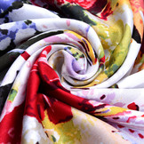 100% Viscose Digitaal Print Lily