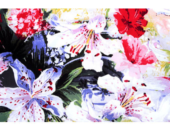 100% Viskose Digital Printed Lily