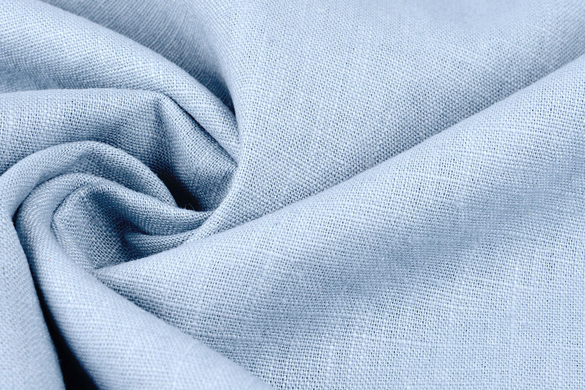Gewaschenes Leinen Babyblau