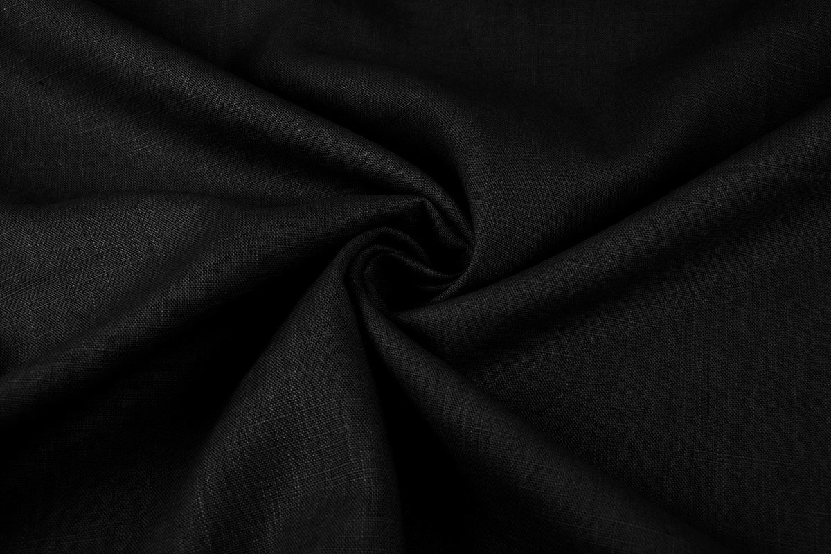 Washed Linen Black - YES Fabrics