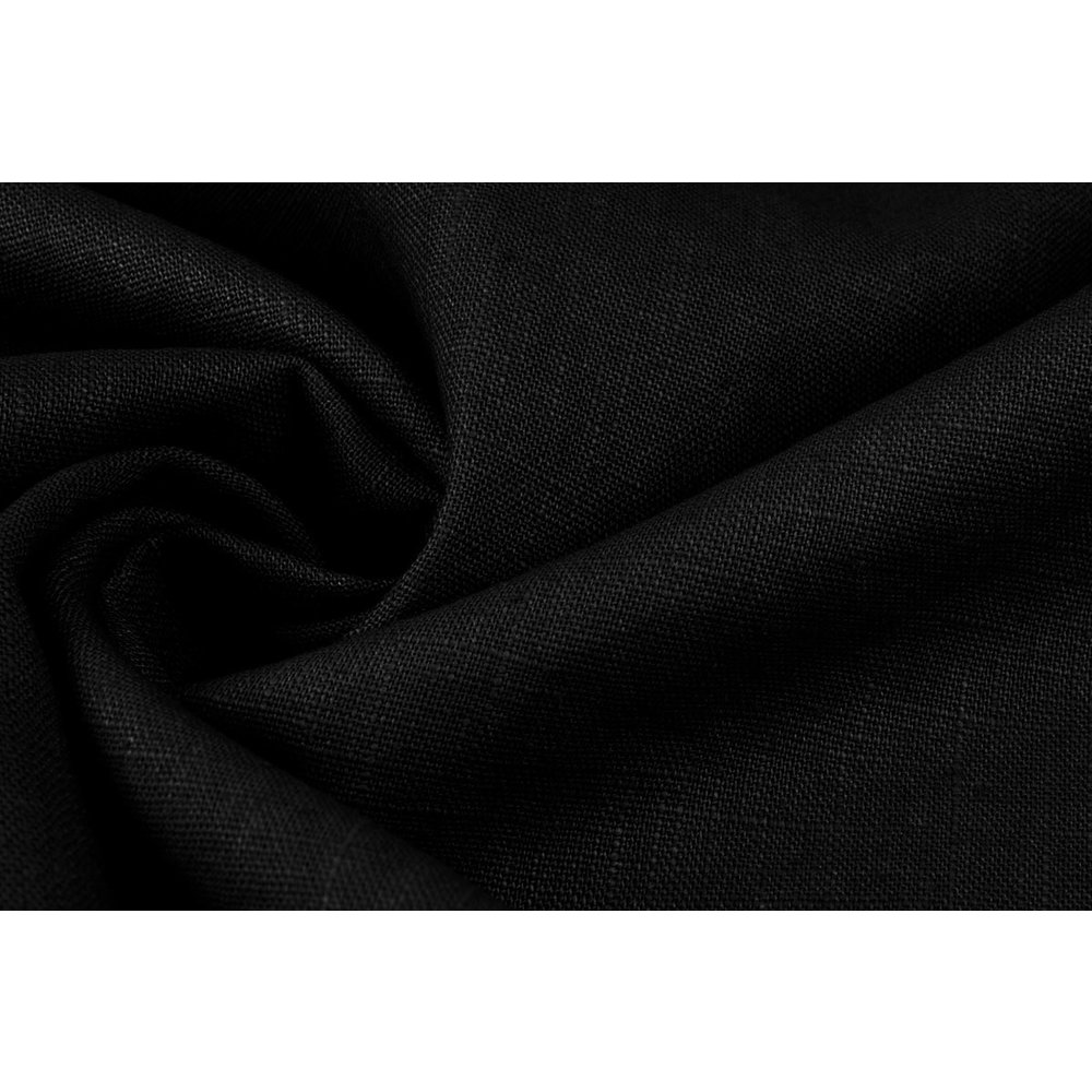 Black Viscose Linen Fabric 98344 – Fabrics4Fashion