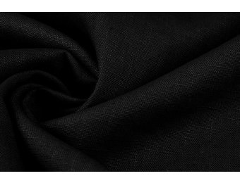 Gewaschenes Leinen Schwarz