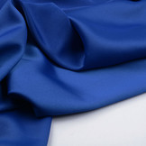 Stretch Crepe Satijn 2 Sides Kobaltblauw