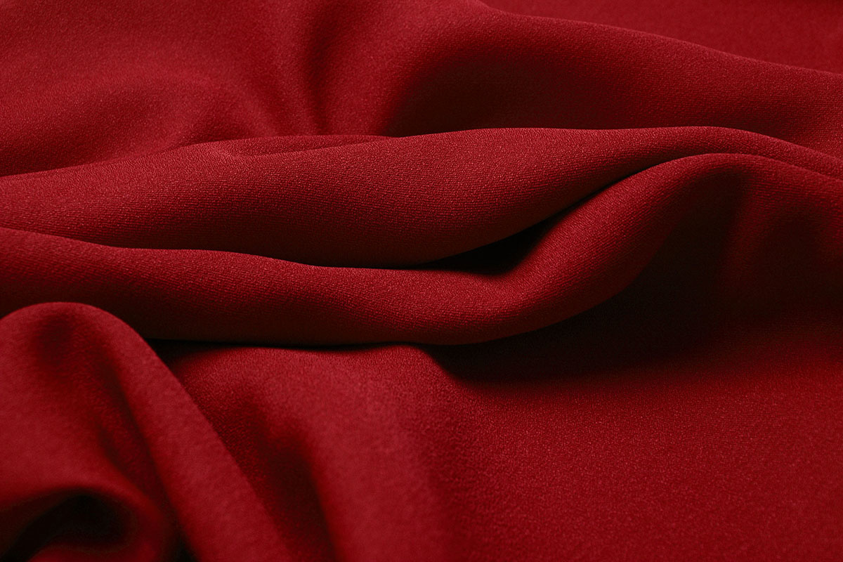 Crepe Stretch Red - YES Fabrics