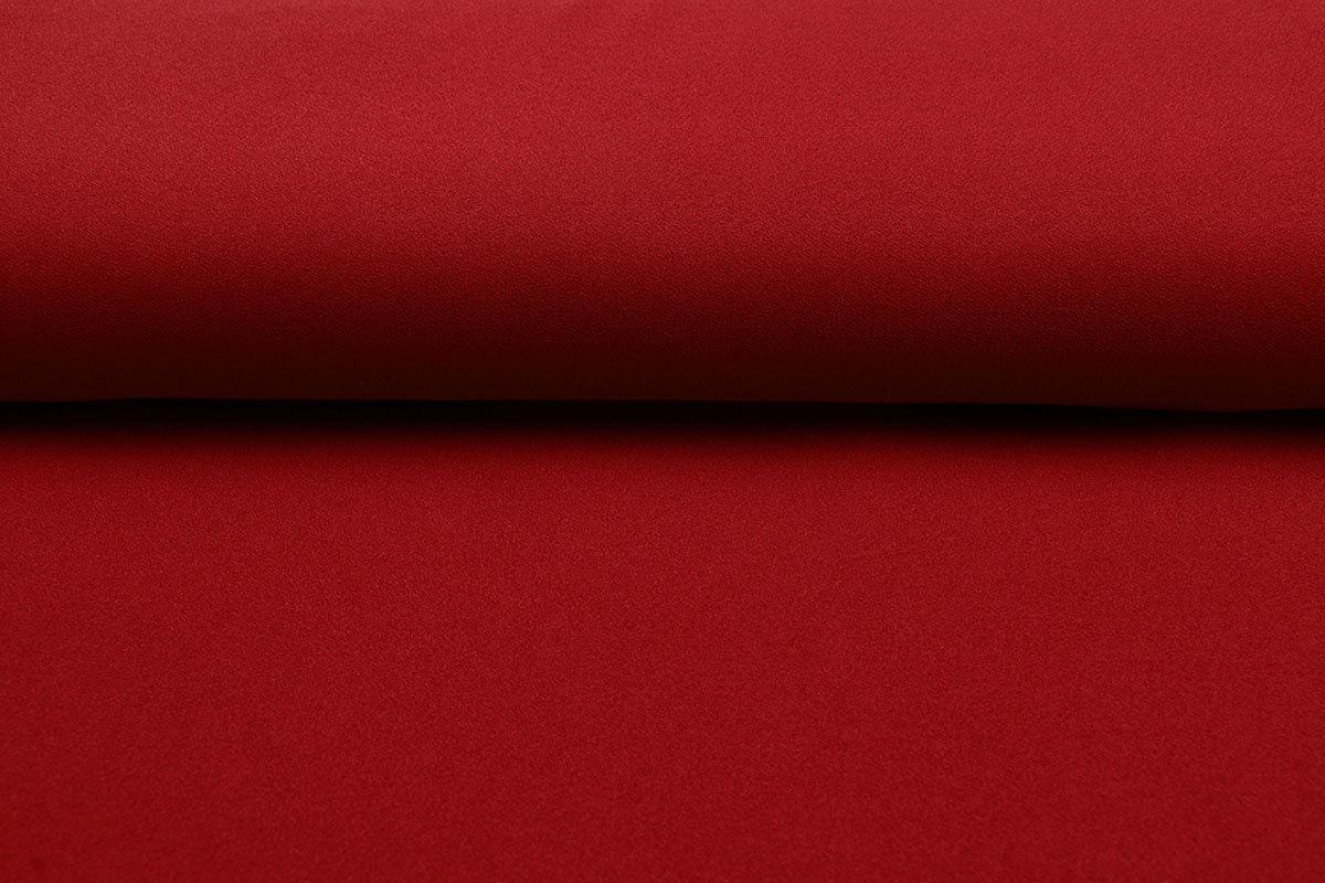 Stretch Crepe Satijn 2 sides Rood