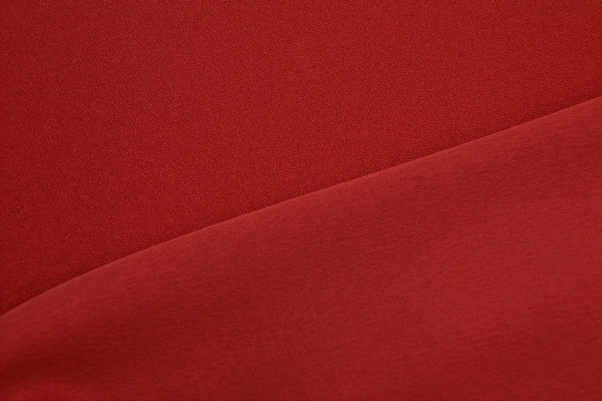 Stretch Crepe Satijn 2 sides Rood