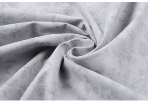 Stretch Cotton Rose bush Grey