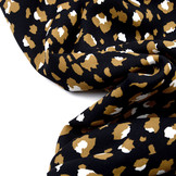 Crepe polyester Panther Black Brown