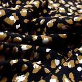 Crepe polyester Panther Black Brown
