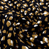 Crepe polyester Panther Black Brown