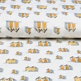 Cotton Jersey vakantiehuisjes Geel