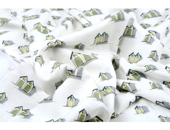 Baumwolljersey Ferienwohnungen Grün