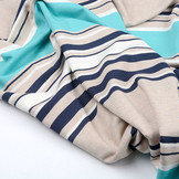 Viscose Jersey Stripes Sea Green