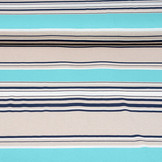 Viscose Jersey Strepen Zeegroen