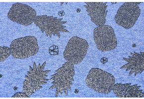 Mi & Joe Cotton Jersey Pineapple Glitter Dark jeans melange