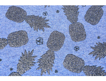 Mi & Joe Cotton Jersey Pineapple Glitter Dark jeans melange