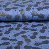 Mi & Joe Cotton Jersey Pineapple Glitter Dark jeans melange