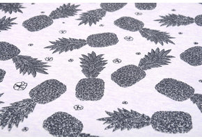 Mi & Joe Baumwolljersey Ananas Glitzer Flieder Melange