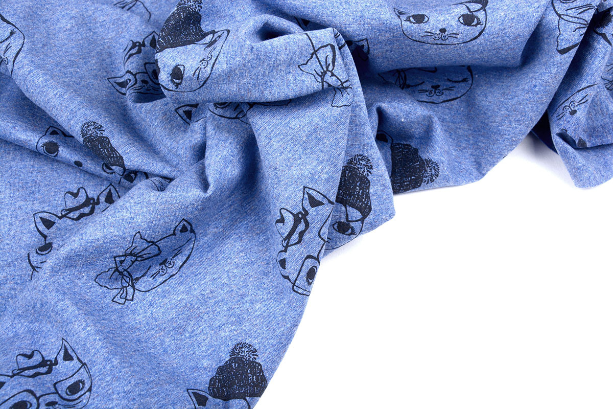 Mi & Joe Cotton Jersey Cat Dark jeans melange