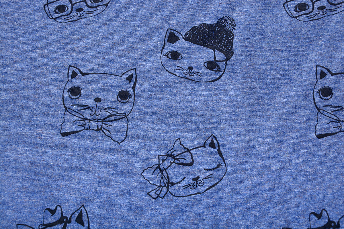 Mi & Joe Cotton Jersey Cat Dark jeans melange