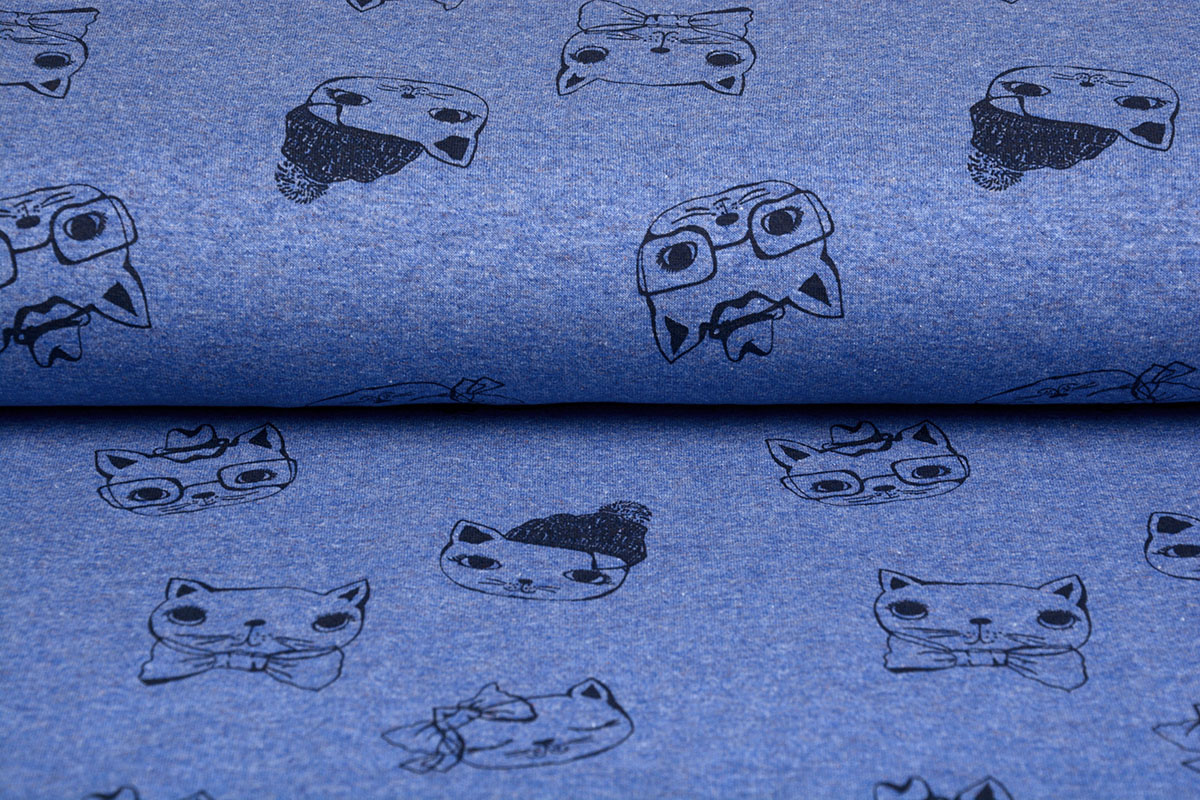 Mi & Joe Cotton Jersey Cat Dark jeans melange