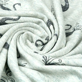 Mi & Joe Cotton Jersey Zwaan Glitter Oud Groen melange