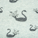Mi & Joe Cotton Jersey Swan Glitter Old Green melange