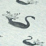 Mi & Joe Cotton Jersey Swan Glitter Old Green melange