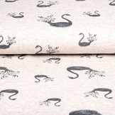 Mi & Joe Cotton Jersey Swan Glitter Beige melange