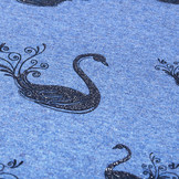 Mi & Joe Cotton Jersey Zwaan Glitter Donker jeans melange