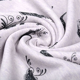 Mi & Joe Cotton Jersey Swan Glitter Lilac Melange