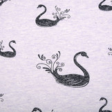 Mi & Joe Cotton Jersey Swan Glitter Lilac Melange