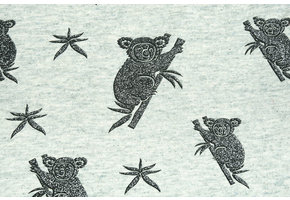 Mi & Joe Cotton Jersey Koala Glitter Old Green melange
