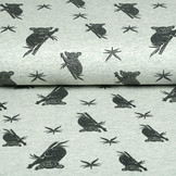 Mi & Joe Cotton Jersey Koala Glitter Oud Groen melange