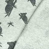 Mi & Joe Baumwolljersey Koala Glitzer Altgrün Melange