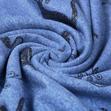 Mi & Joe Cotton Jersey Swan Glitter Dark jeans melange