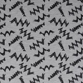 Mi & Joe French Terry Zig-Zag Grijs Melange