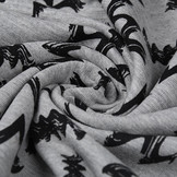 Mi & Joe French Terry Zig-Zag Grey Melange