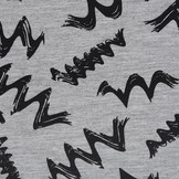 Mi & Joe French Terry Zig-Zag Grey Melange