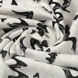 Mi & Joe French Terry Zick-Zack Creme Melange