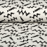 Mi & Joe French Terry Zig-Zag Creme Melange