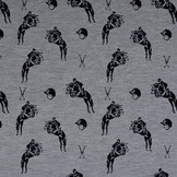 Mi & Joe French Terry Jumping Horse Grey Melange