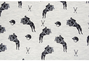 Mi & Joe French Terry Sprungpferd Creme Melange