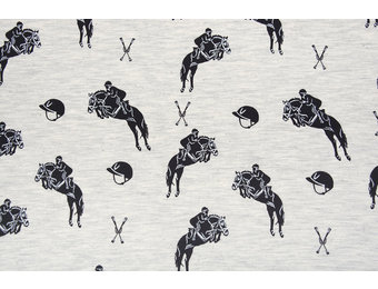 Mi & Joe French Terry Sprungpferd Creme Melange