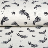 Mi & Joe French Terry Jumping Horse Creme Melange