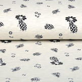 Mi & Joe French Terry Marienkäfer mit Blume Creme Melange